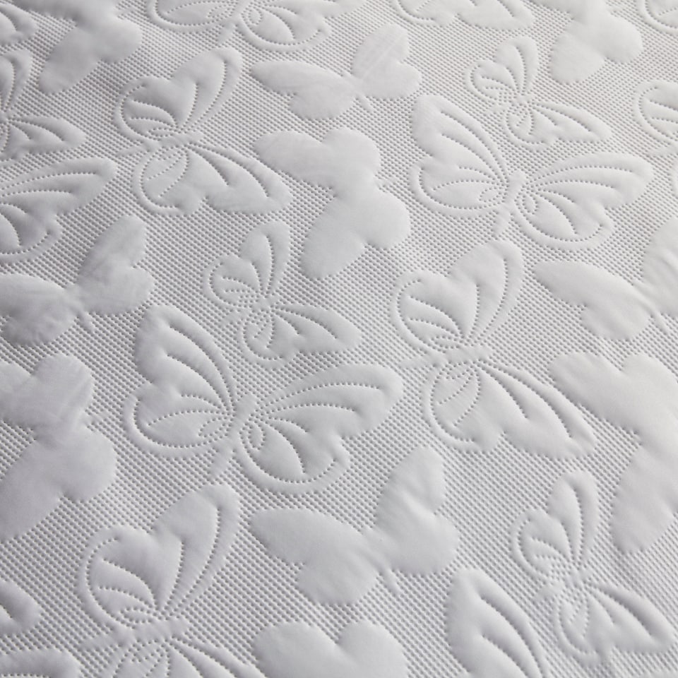 image 1 of Serene Butterfly Garden Duvet Cover Set White