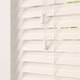 image 2 of 190cm White Oak Faux Wood Venetian Blinds with String (120cm Drop) | White | White