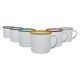 image 1 of Argon Tableware White Enamel Espresso Cups - 130ml - 6 Colours Multi