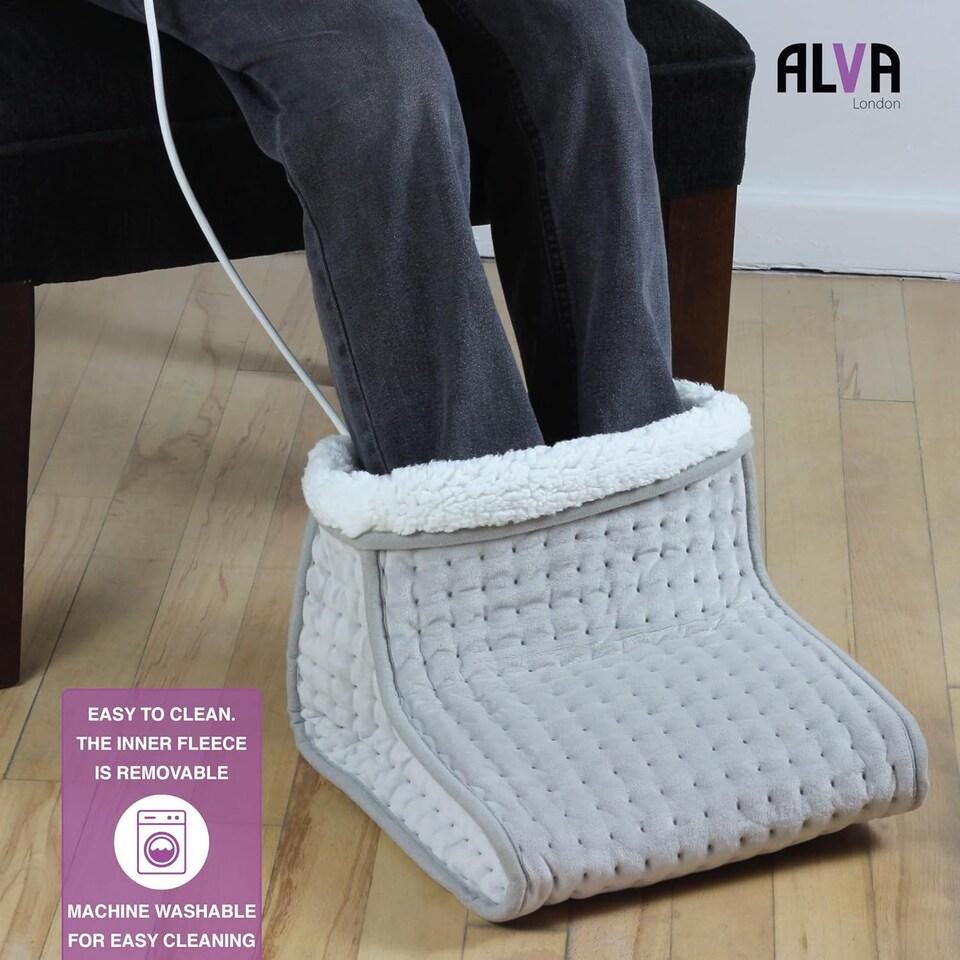 image 1 of Alva London - Electric Heated  Foot Warmer - Grey