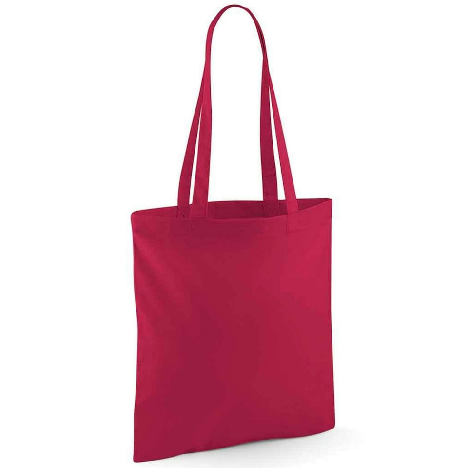 Westford Mill Long Handle Tote Bag - Cranberry - One Size | Red