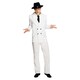 image 1 of Fever Mens Gangster Costume Set - White - L L