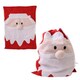 image 2 of Santa Sack Face Felt Bag Christmas Red Tree Gift Party Xmas Stocking Present