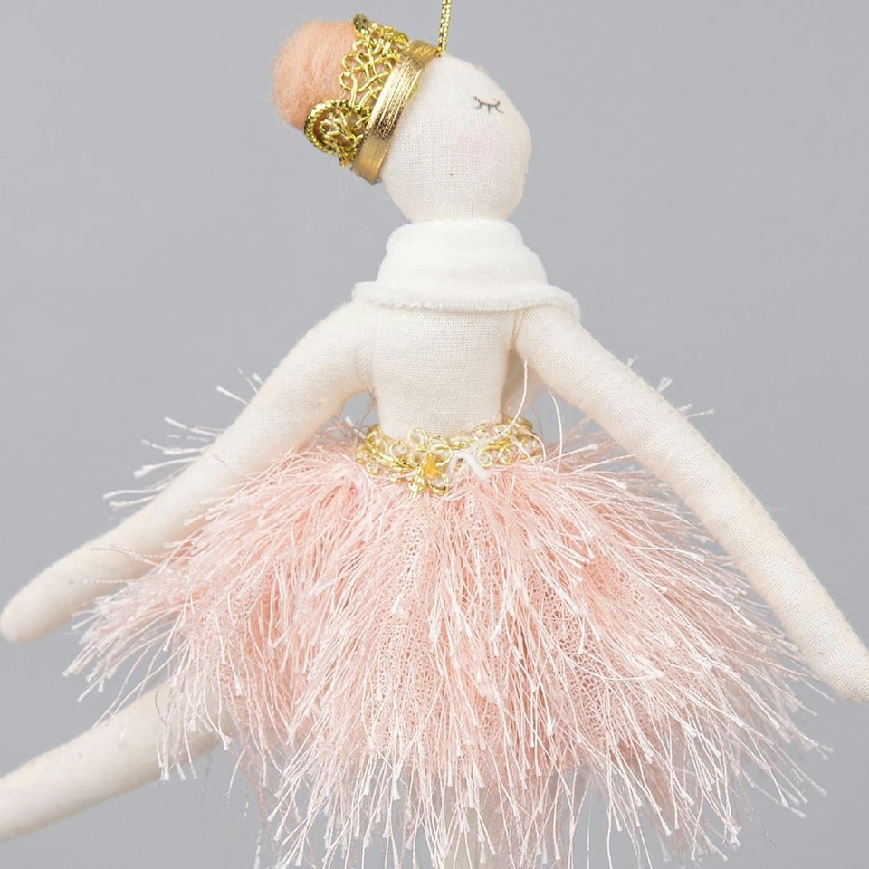 image 1 of Ballerina Pink 14x20cm - Christmas Hanging Decoration