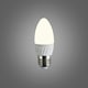 image 3 of ValueLights 10 Pack E27 White Plastic Candle LED 4W Warm White 3000K 400lm Light Bulb