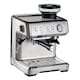 image 2 of Ariete 1313 Metal Espresso Coffee Machine with Bean Grinder, Stainless Steel