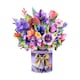image 4 of Floral Fantasy Paper Bouquet 3D Vase Pop Up Card