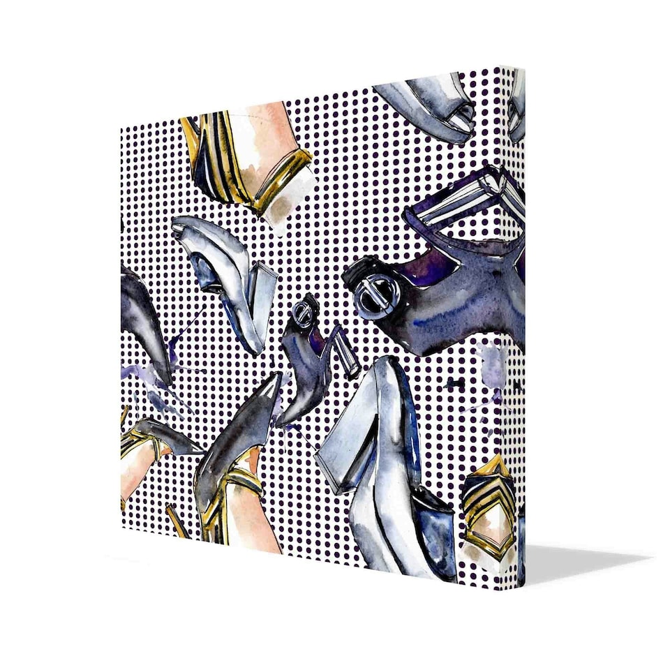image 1 of Fashionable sketch (Canvas Print) 91cm x 91cm