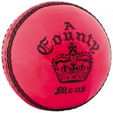 Readers County Crown Leather Cricket Ball - Pink - One Size