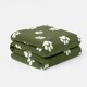 image 1 of OHS Pet Dog Blanket Crate Paw Puppy Animal Mat, 120x150cm - Green