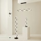 image 6 of ValueLights Infinity Black Double Twist Integrated LED Floor Lamp Black