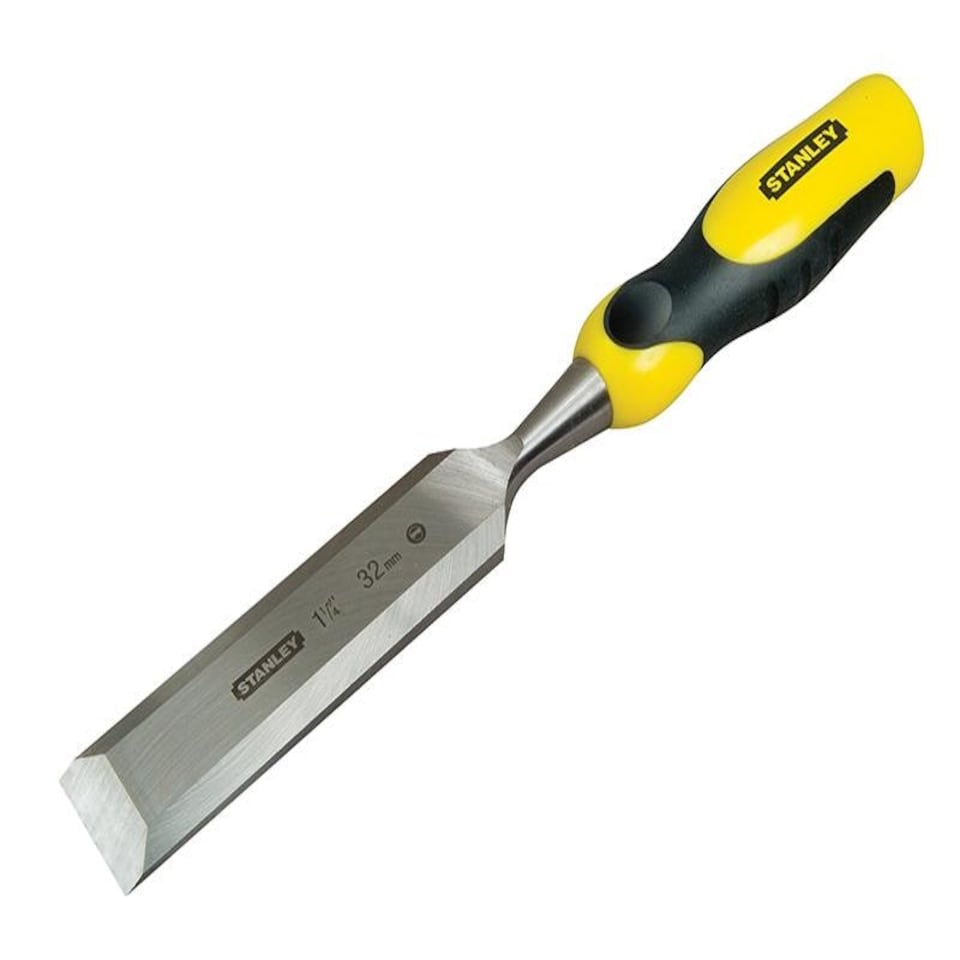 Stanley Tools Dynagrip Bevel Edge Chisel With Strike Cap 32Mm (1.1/4In)