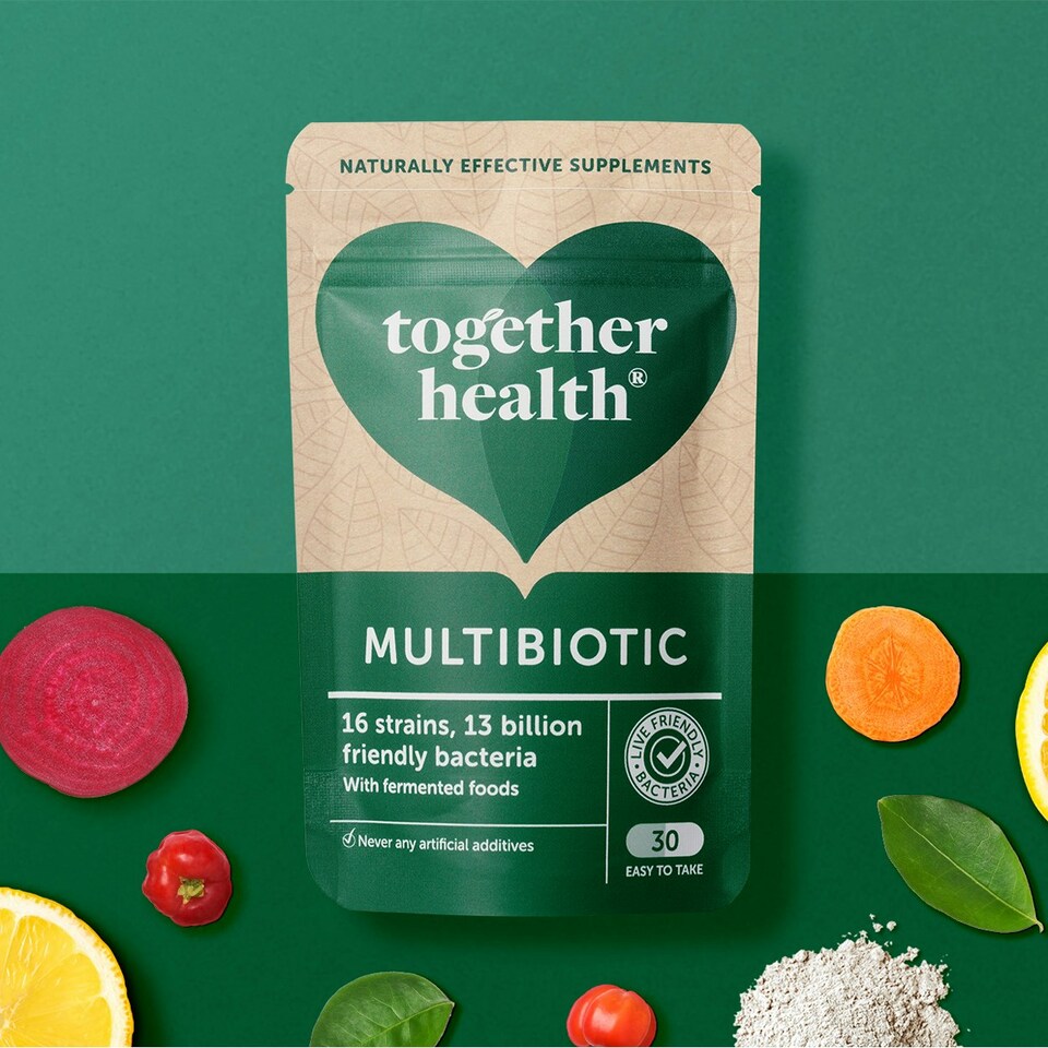 image 1 of Together Health Multibiotic- Probiotic Supplement- Vegan- 30 Capsules