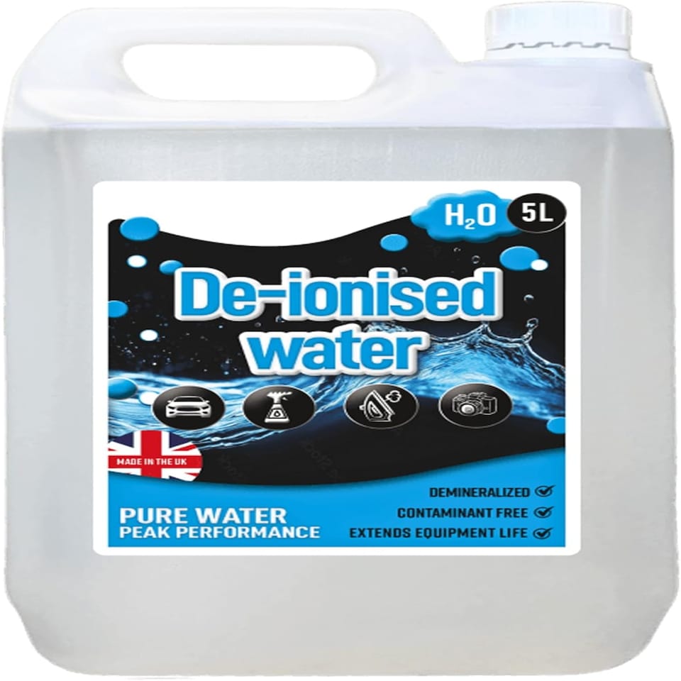 image 1 of 4 x 5 Litre Deionised Water Mineral-Free Ideal For Batteries, Steam Irons & Cleaning