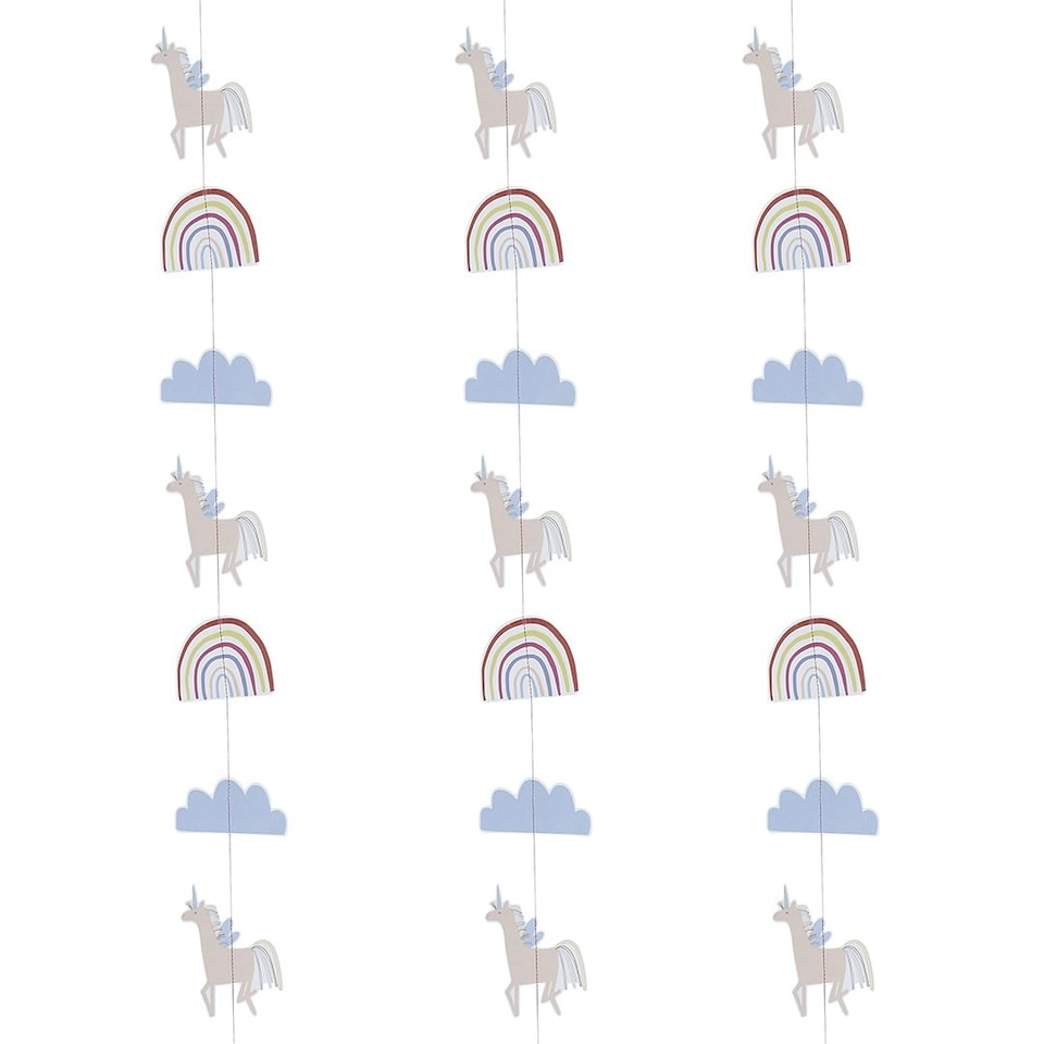 image 1 of Unicorn Hanging Party Decoration 5m