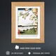 image 2 of Utagawa Hiroshige Suijin Shrine And Massaki On The Sumida River Art Oak Wood Framed Wall Print