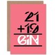 image 1 of Forty 40 Equals Gin Funny 40th Birthday Card