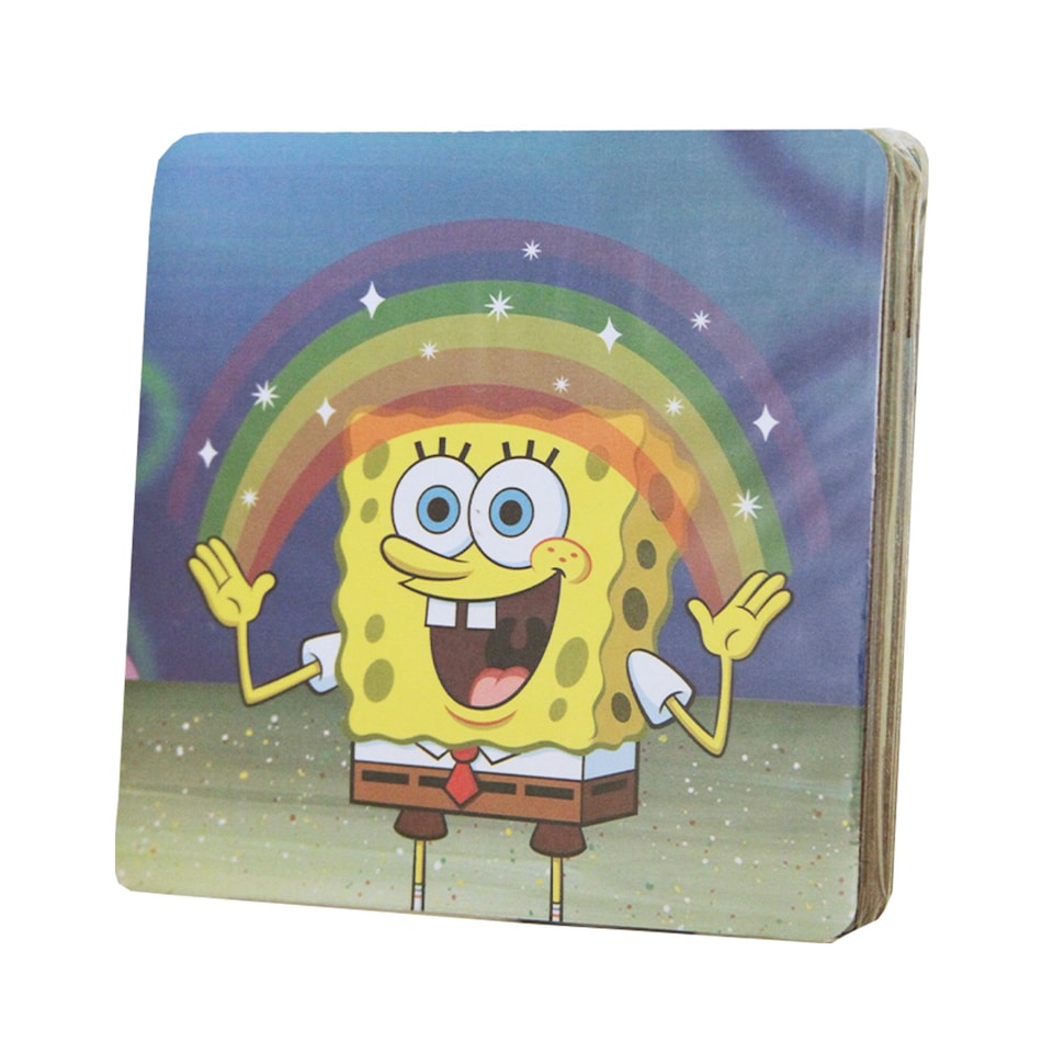 image 1 of SpongeBob Squarepants Meme Coasters Set (Pack Of 6) - Multi - One Size
