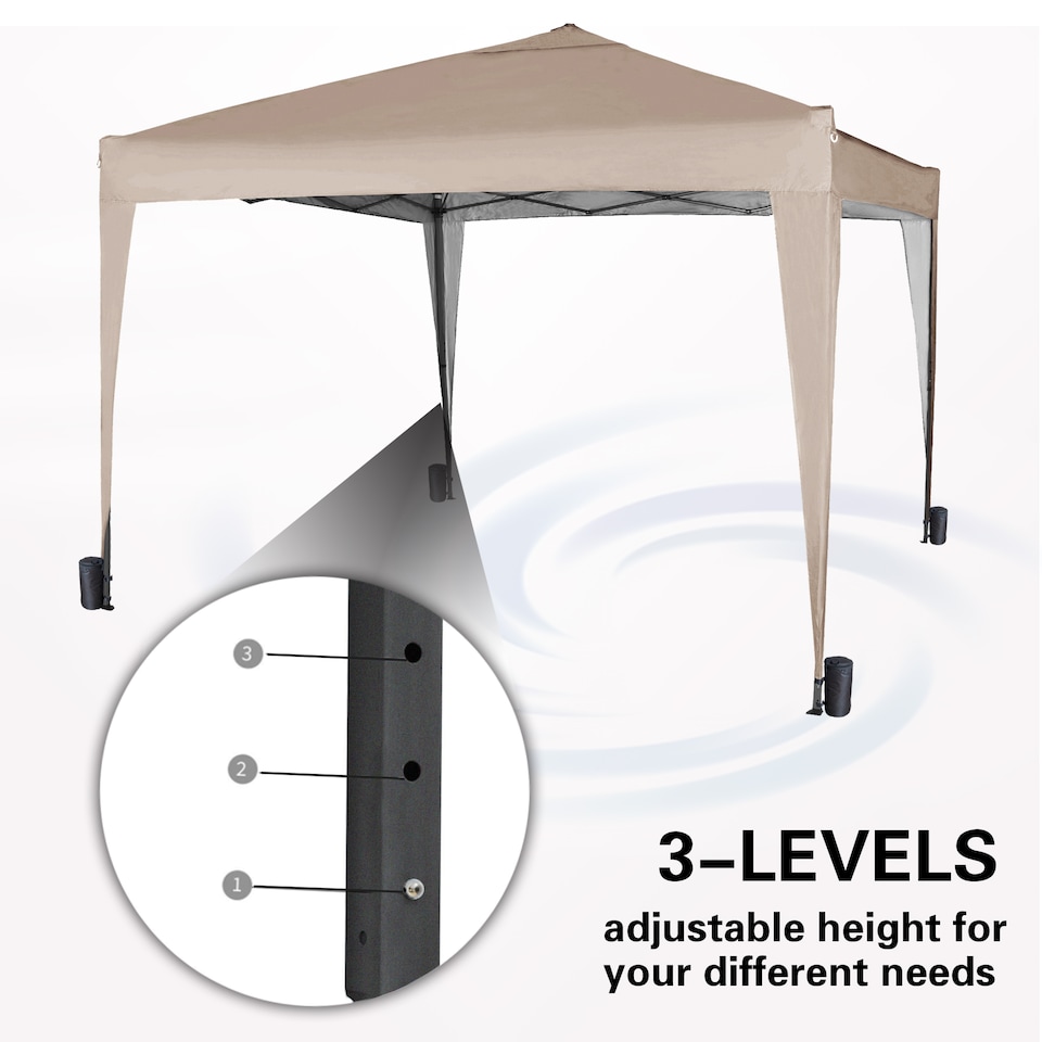 image 1 of MCC Direct Gazebo 3x3 Pop up Beige | Cream | Beige