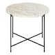 image 2 of Avila Side Table with White Marble Top 52x40cm