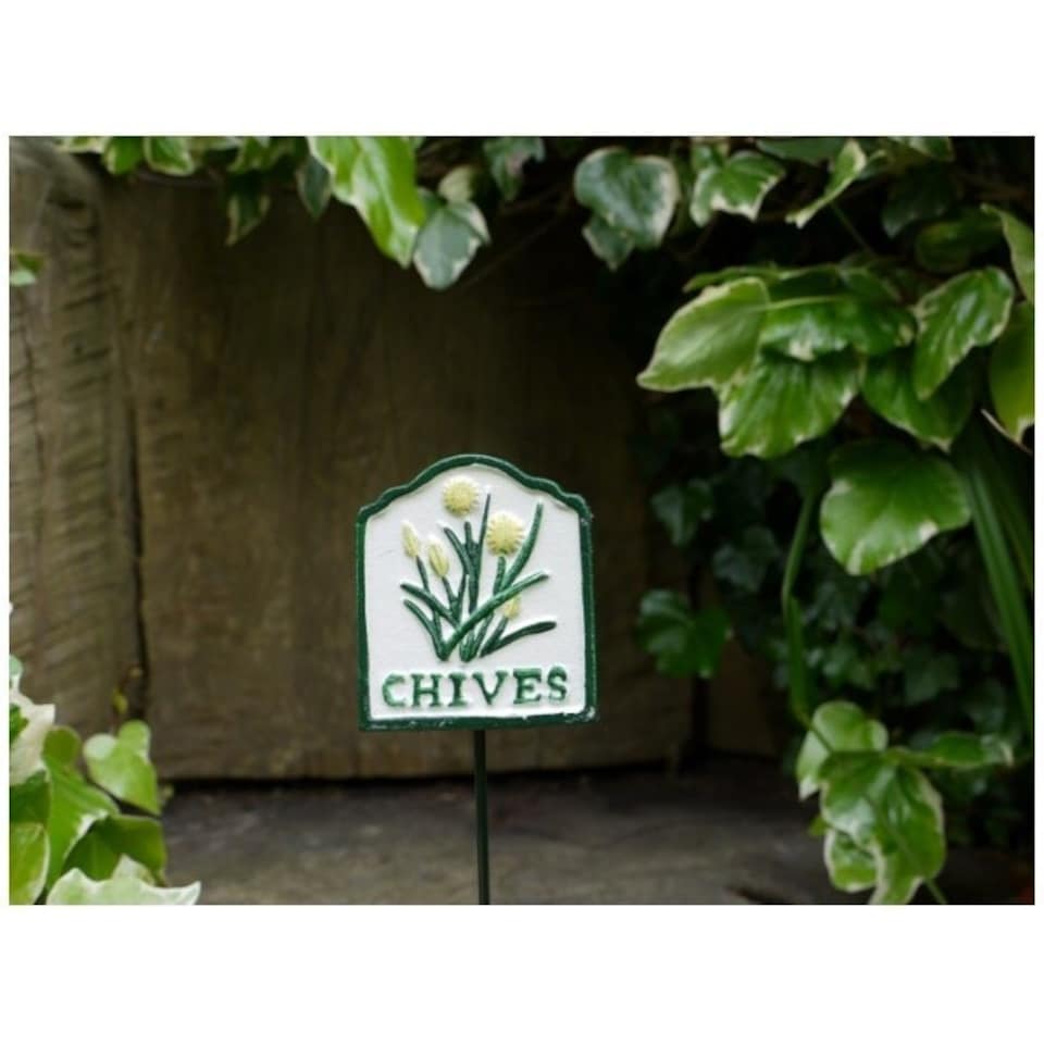 image 1 of Garden Herb Sign Marker - Chives