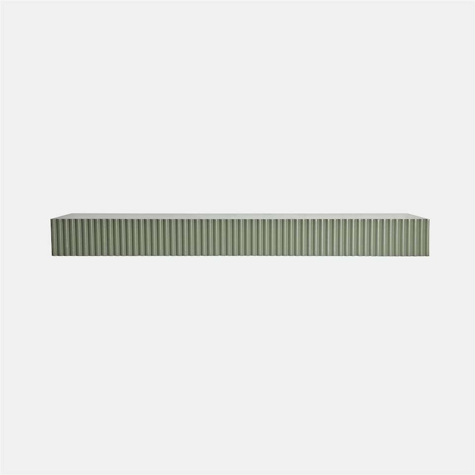 OHS Ribbed Rectangle Shelf Wall Mounted Storage Space Saving Modern