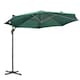 image 1 of Outsunny 3 x 3(m) Cantilever Parasol Garden Umbrella with Cross Base