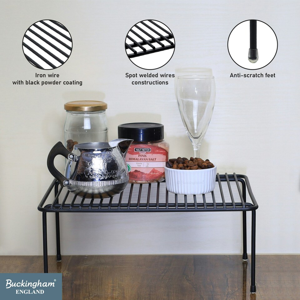 image 1 of Buckingham High End Storage Helper Organiser Shelf 31 cm - Black