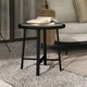 image 8 of Outsunny 50.5cm Round Garden Table with SPC Tabletop 