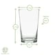 image 3 of Nicola Spring Meknes Recycled Highball Glasses - 325ml - Clear - Pack of 6 | Clear | Clear | 6