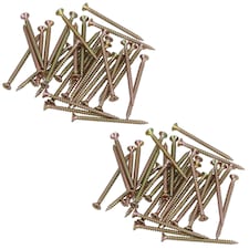 Countersunk Multi Purpose Chipboard Wood Timber Screws 50mm Long 70pc