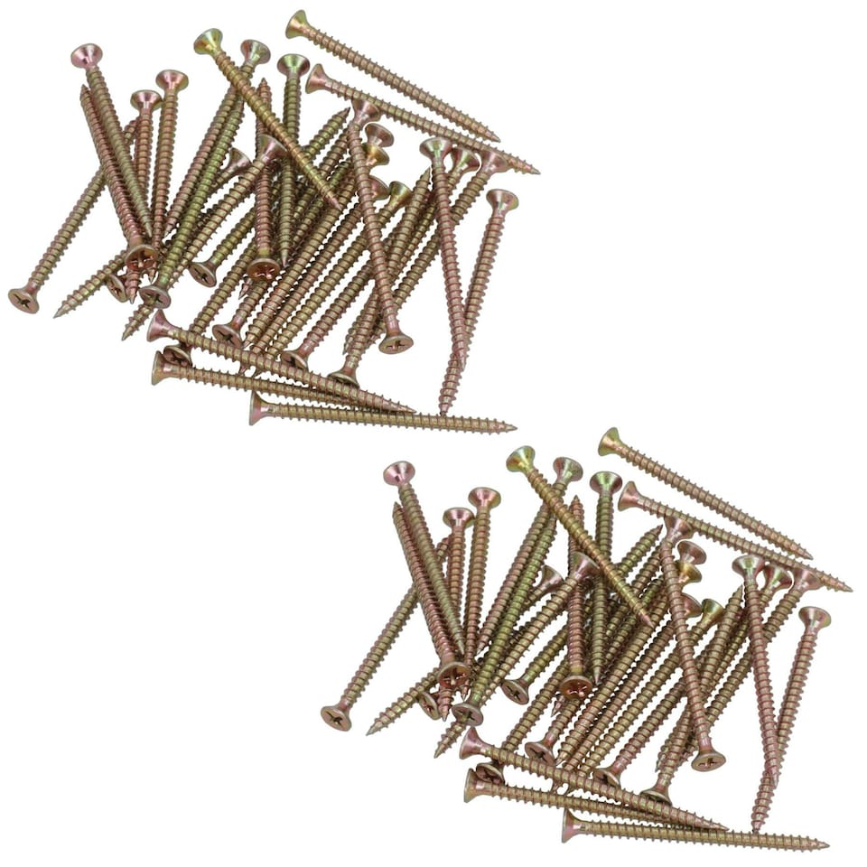 image 1 of Countersunk Multi Purpose Chipboard Wood Timber Screws 50mm Long 70pc