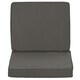 image 8 of Outsunny 2 Pieces Seat Cushion and Back Pad Set for Rattan Furniture 