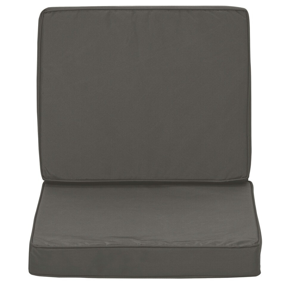 image 1 of Outsunny 2 Pieces Seat Cushion and Back Pad Set for Rattan Furniture 