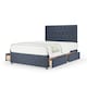 image 1 of Memory Maestro Memory Foam Midnight Linen 4 Drawer Divan Set And Lona Headboard Double