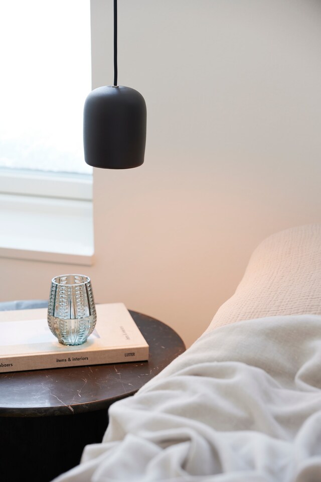 image 1 of Nordlux Notti Indoor Pendant Light Black Metal E27 Hand Blown Glass - Mains Powered, IP20 | Black