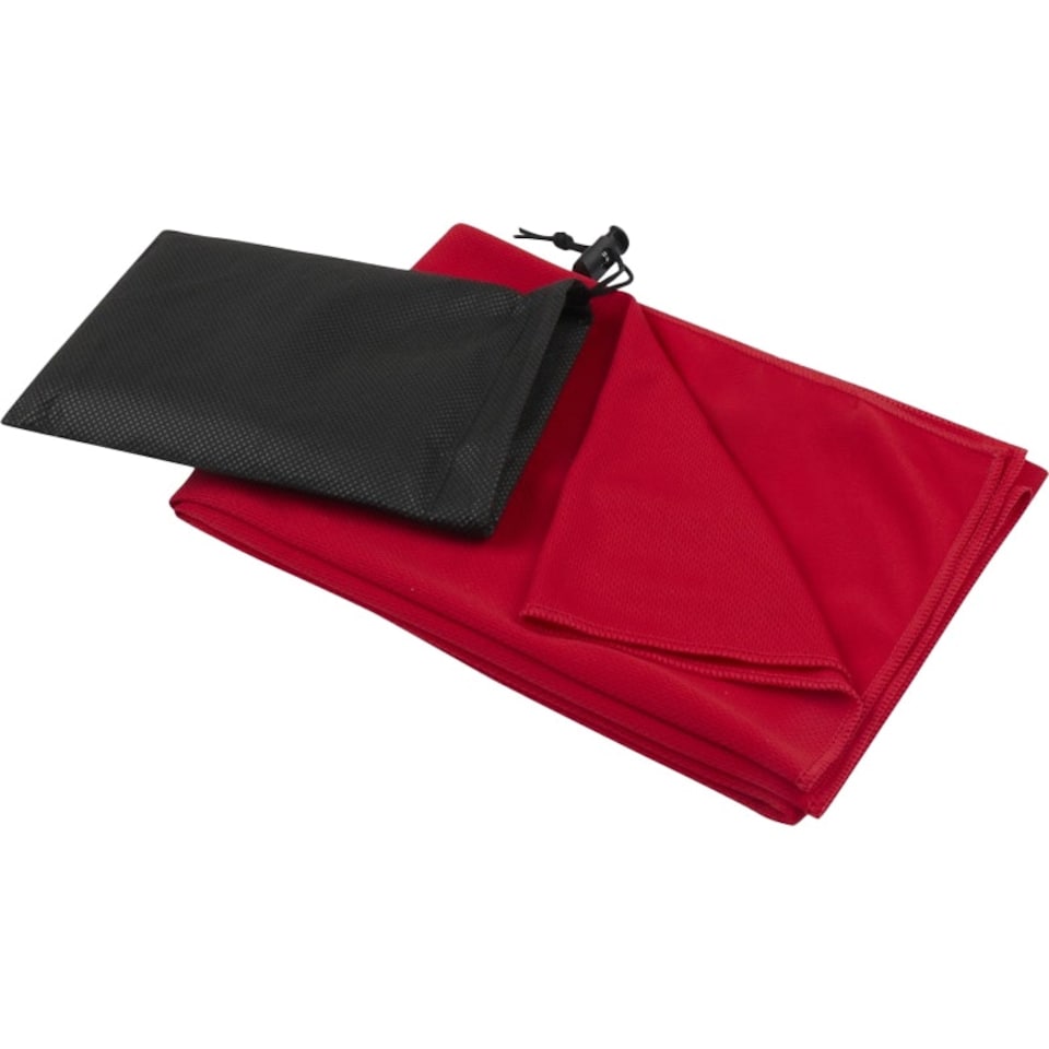 image 1 of Lucas RPET Sports Towel - Red - 100cm x 50cm Red