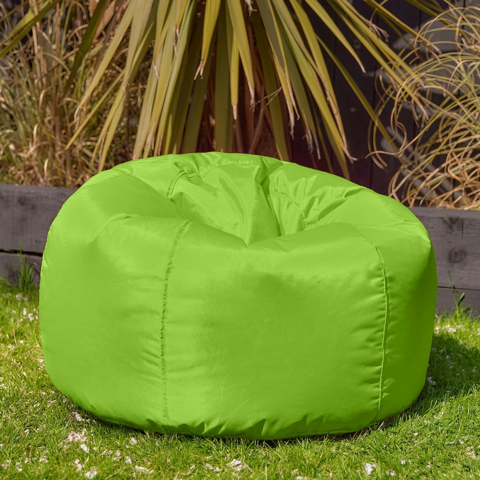 image 1 of icon Classic Indoor Outdoor Bean Bag Lime Green Bean Bag Chair Green