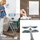 image 8 of Static Floor Sweeper Mop Kit Swivel Head Mop with 10 Dry Wipes for Wood Tile & Laminate