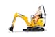 image 3 of Bruder bworld JCB Micro excavator 8010 CTS and construct. worker Tracked Excavator Model