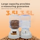 image 5 of Skylos 2 Packs Automatic Food Feeder Waterer Set Plastic Dispenser Dog Cat 3.5L