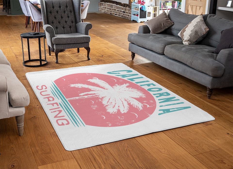 image 1 of California Surfing Designer Rug | Multi