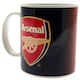 image 1 of Arsenal FC Fade Design Ceramic Mug In Printed Card Box - Navy/Red/White - 9 x 8cm