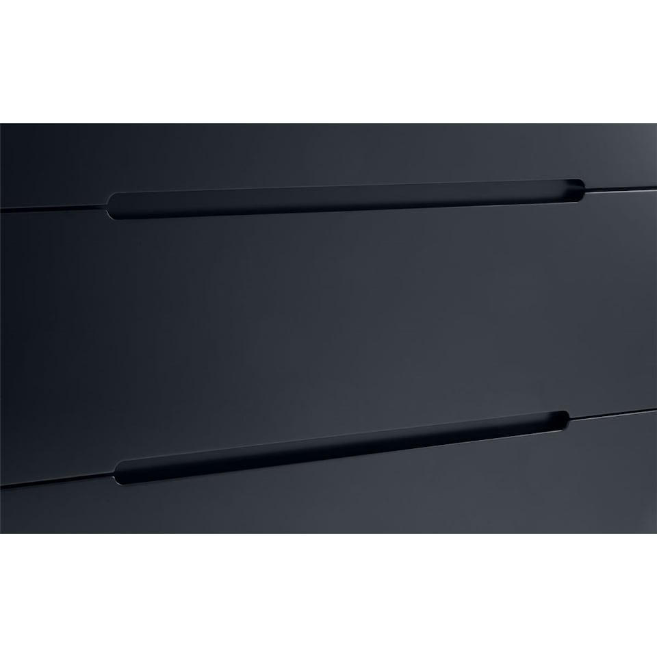 image 1 of Retro Anthracite Chest - 3 Drawers