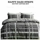 image 2 of Happy Daze Printed Duvet Cover Set Reversible Polycotton Beddings Grey | Single
