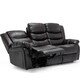 image 3 of Seattle 3 Seater Electric High Back Bonded Leather Recliner Sofa (Brown)