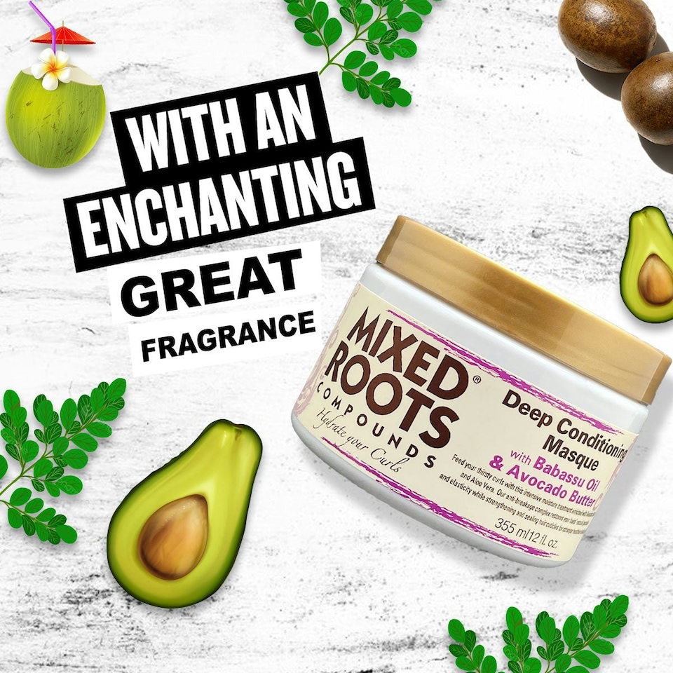 image 1 of Mixed Roots Compounds Deep Conditioning Masque 355ml Babassu & Avocado Butter