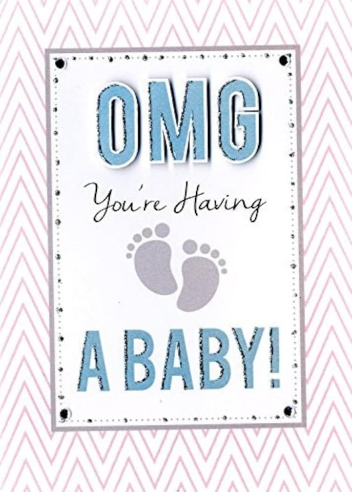 image 1 of OMG You're Having A Baby Congratulation Mum To Be Greeting Card