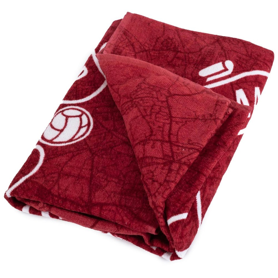 image 1 of Manchester United FC Identity Crest Beach Towel - Red/White/Black - One Size