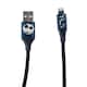 image 1 of Nightmare Before Christmas 6ft USB-A To Lightning Braided Charging Cable Jack Bats